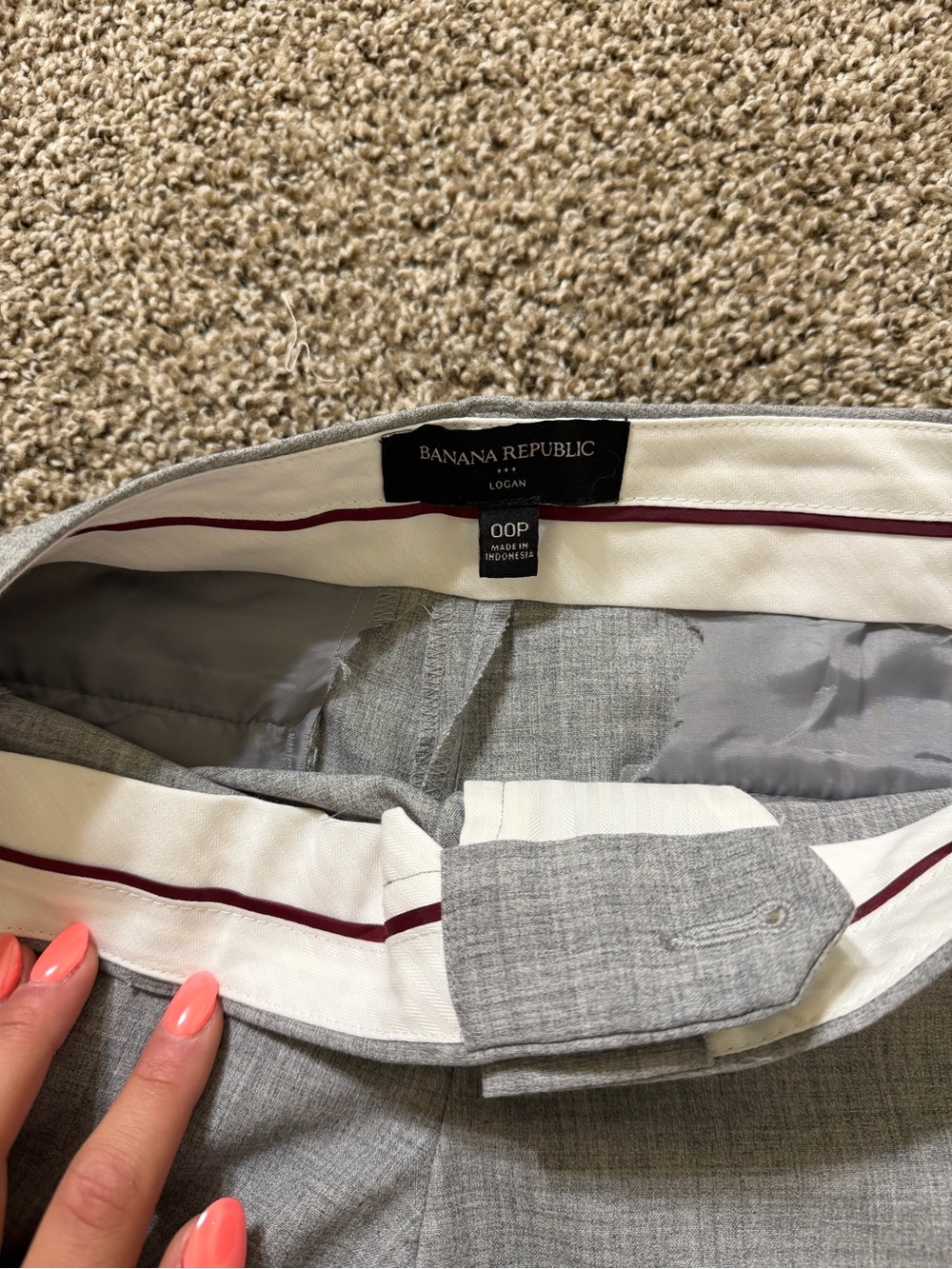 Banana Republic Light Gray Dress Pants - Picture 6 of 8